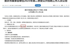 重庆2025下半年事业单位招聘何时启动？