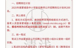 蒙城2025教师招聘何时开始报名？