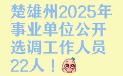 楚雄州2025事业单位何时报名？