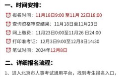 报考事业单位的时间安排