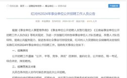 云南红河州事业单位招聘何时开始？