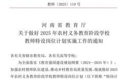 河南2025特岗教师招聘何时开始？