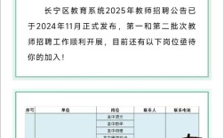 2025长宁区教师招聘何时开始报名？
