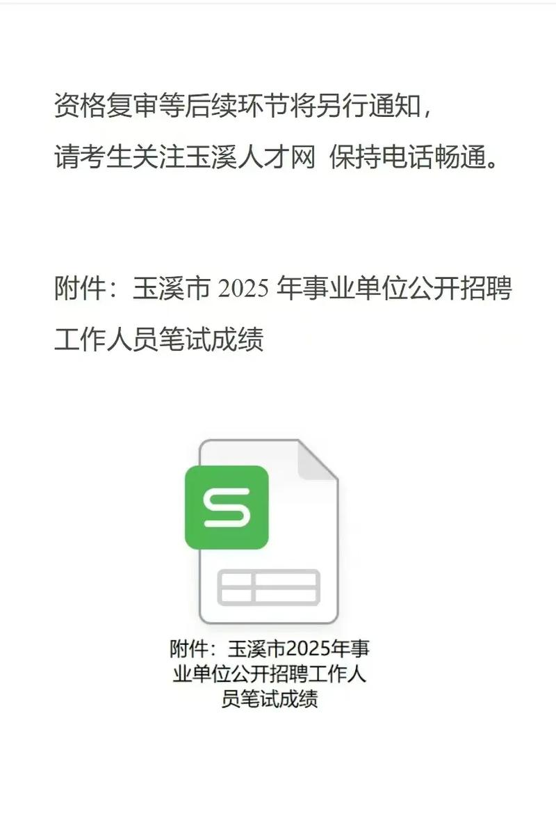 2025年玉溪市事业单位第二批成绩-图2