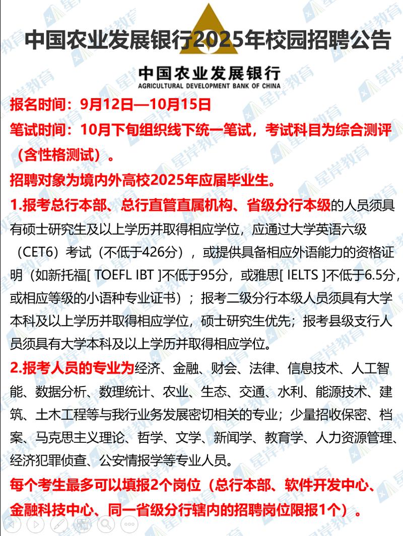 2025农发行校招何时启动？岗位有何要求？-图2