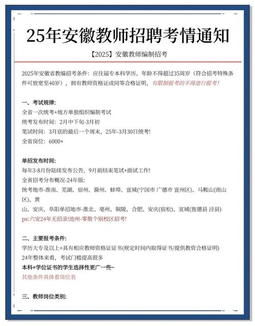 2025安徽中小学教师招聘何时开始报名?-图1 2025安徽中小学教师招聘何时开始报名?-图1