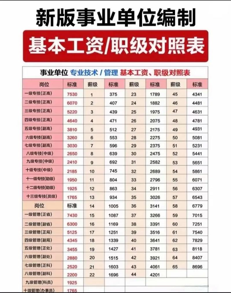 2025事业单位工资标准表-图2