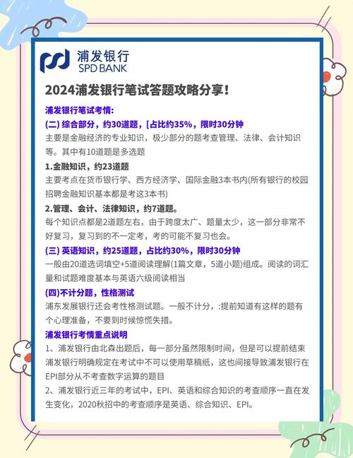 浦发银行校园招聘笔试考什么？-图3