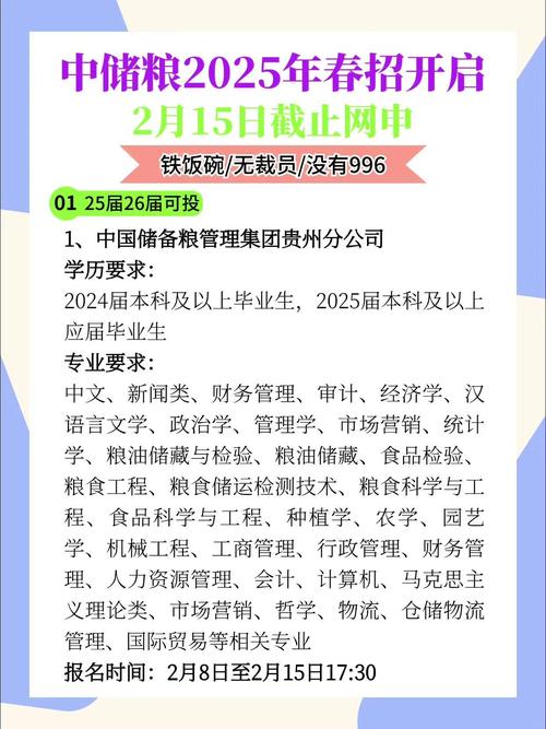 中储粮2025校招有何新变化或岗位亮点？-图1
