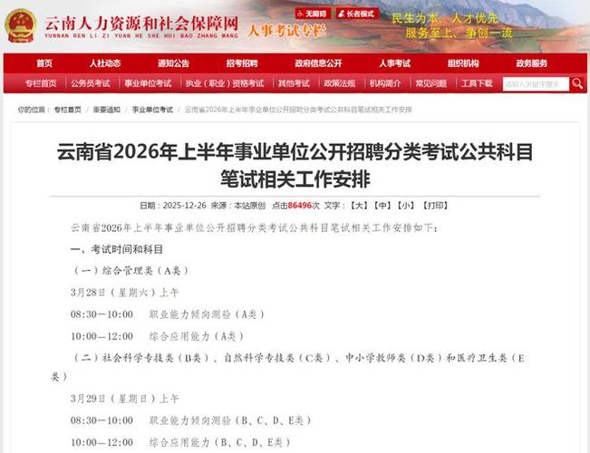 云南事业单位考试信息网是什么？-图2
