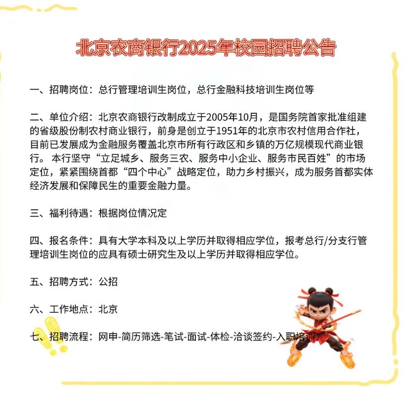 农商行2025校招何时启动?招哪些岗位?-图1 农商行2025校招何时启动?招哪些岗位?-图1
