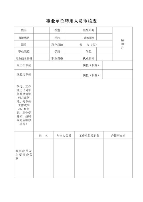 事业单位聘用审批表范文哪里找?-图1 事业单位聘用审批表范文哪里找?-图1