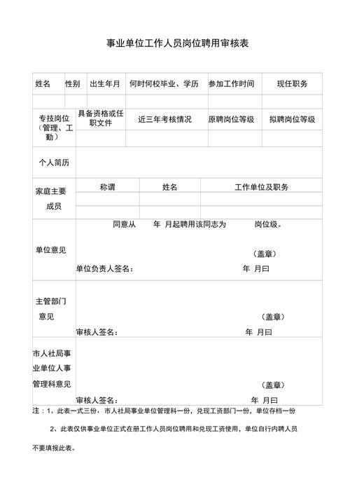 事业单位聘用审批表范文哪里找？-图2