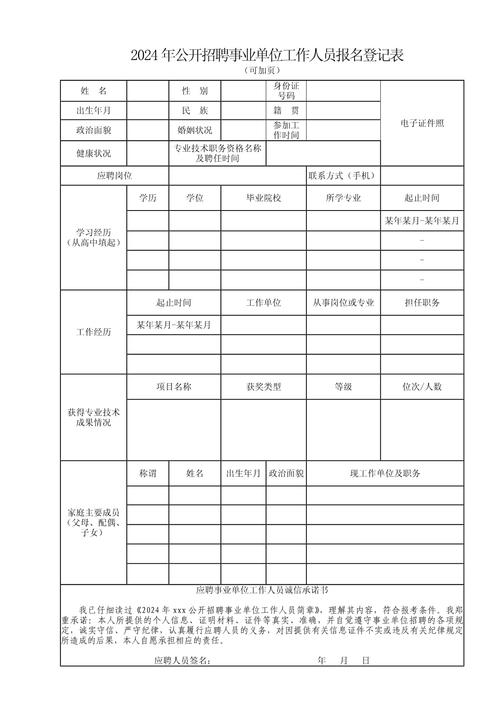 省属事业单位报名登记表如何规范填写？-图2