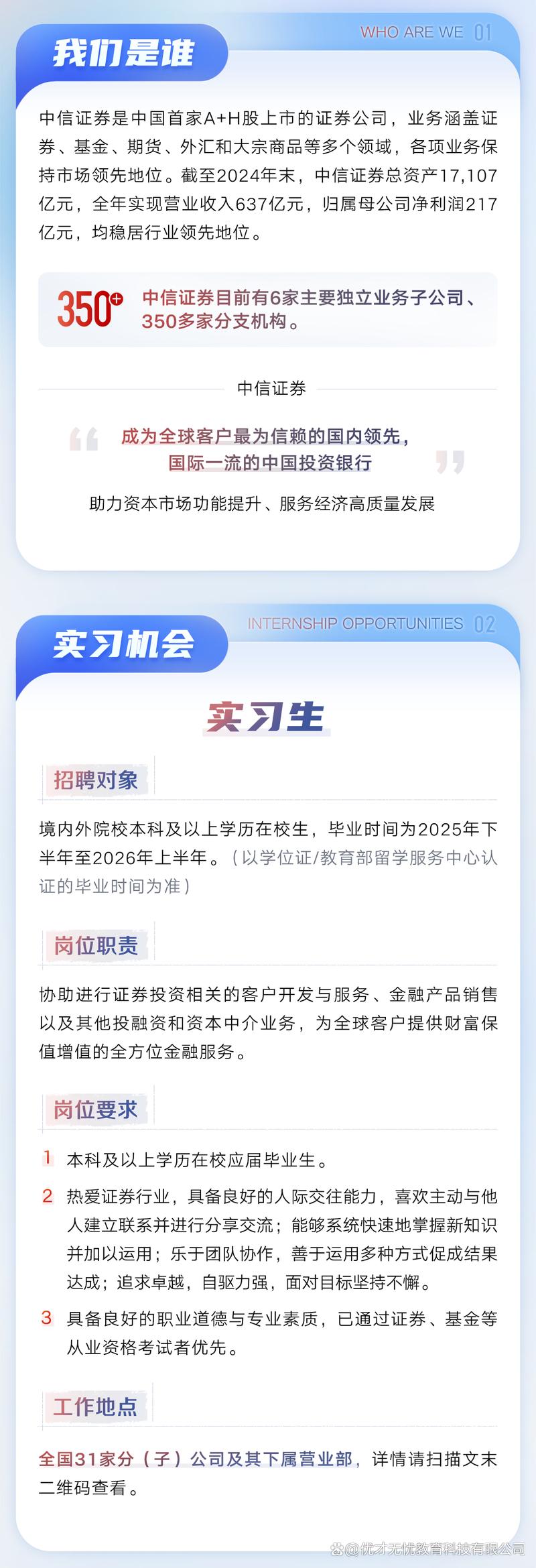 中信登2025校招有何岗位与要求?-图2 中信登2025校招有何岗位与要求?-图2