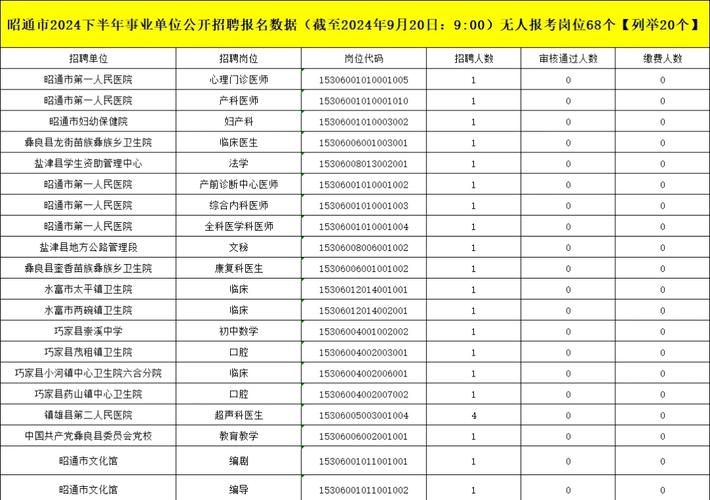 昭通事业单位招聘岗位表有哪些新变化？-图1