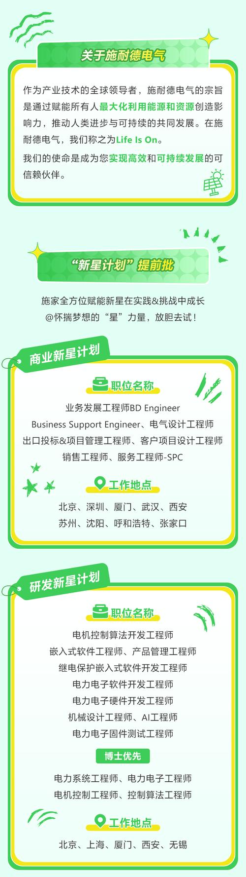 施耐德电气2025校招行程何时公布？-图1