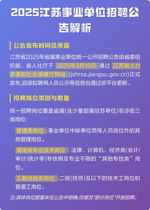 江苏事业单位下半年招聘何时开始?-图3 江苏事业单位下半年招聘何时开始?-图3