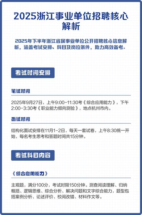 浙江事业单位2025何时考?-图3 浙江事业单位2025何时考?-图3