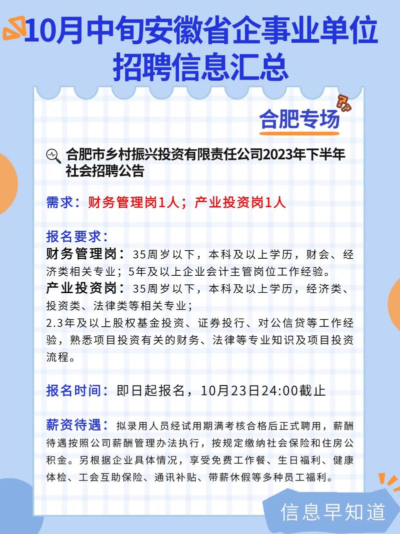 安徽企事业单位最新招聘信息有哪些？-图1