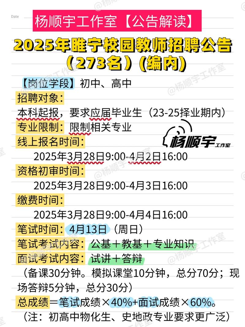 睢宁教师招聘2025何时开始报名？-图2
